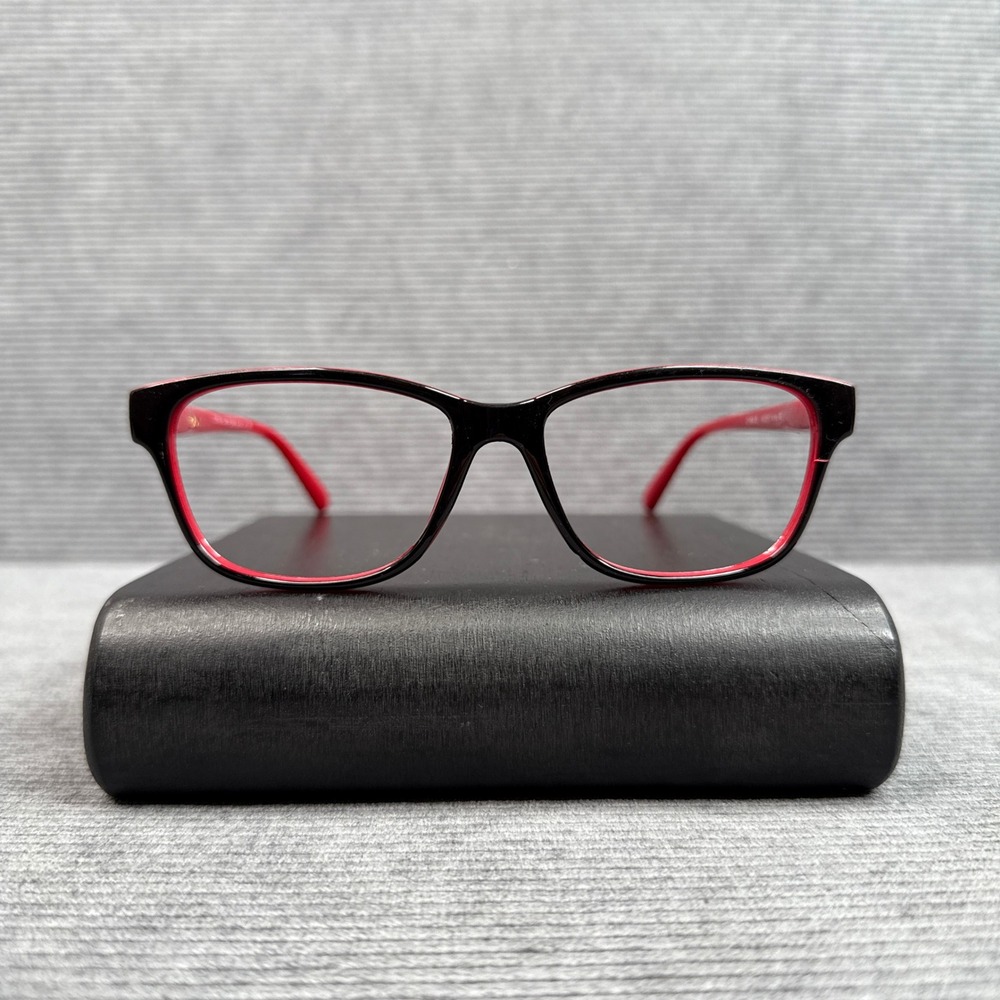 Revlon Kinley‎ Red Black Rectangular Reading Glasses